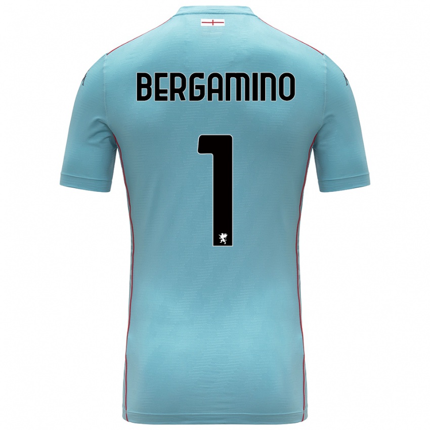 ילדים Giovanni Bergamino #1 אפור כחול חולצת שוער 2025/26 חולצה קצרה