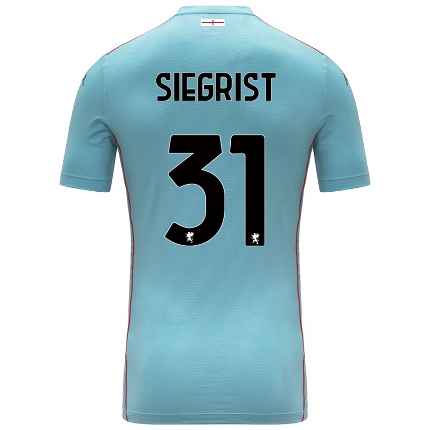 ילדים בנג'מין סיגריסט #31 אפור כחול חולצת שוער 2025/26 חולצה קצרה