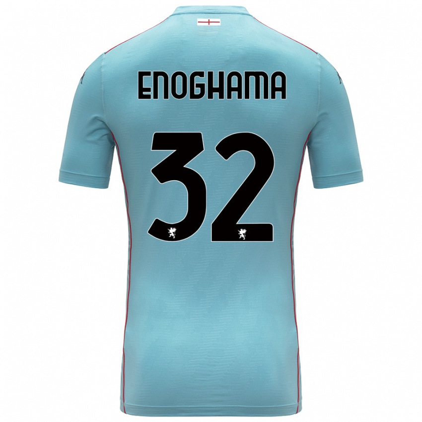 ילדים Isaac Enoghama #32 אפור כחול חולצת שוער 2025/26 חולצה קצרה