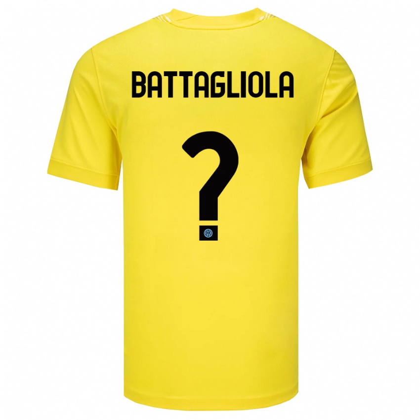 ילדים לורנצו בטאליה #0 צהוב בהיר שחור חולצת שוער 2025/26 חולצה קצרה