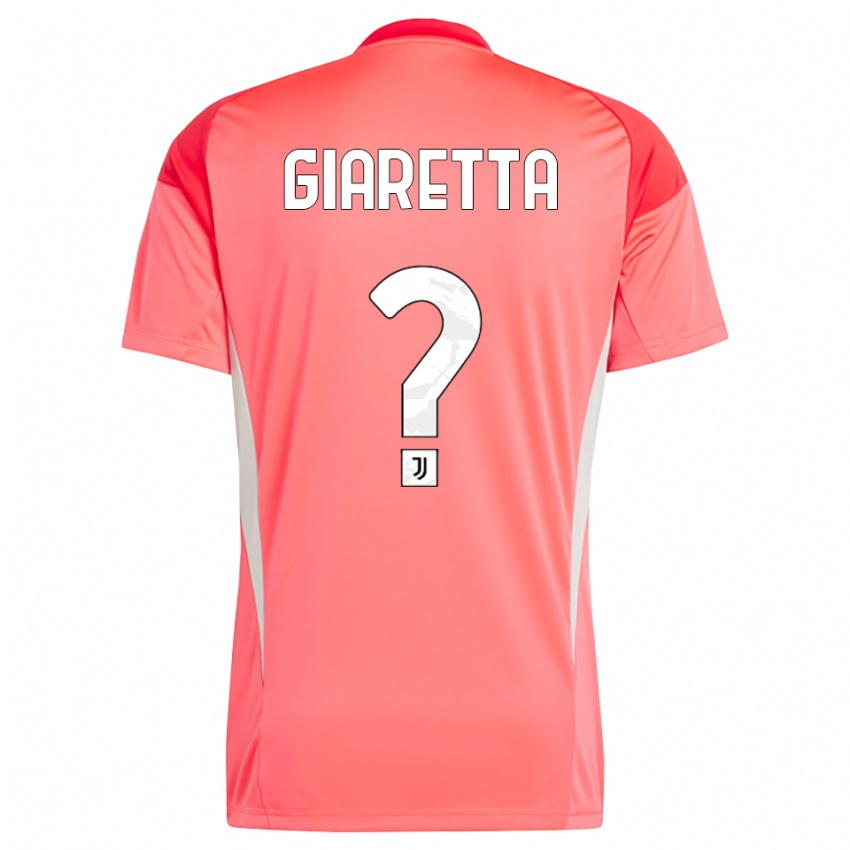 ילדים Emanuele Giaretta #0 כתום אדום חולצת שוער 2025/26 חולצה קצרה