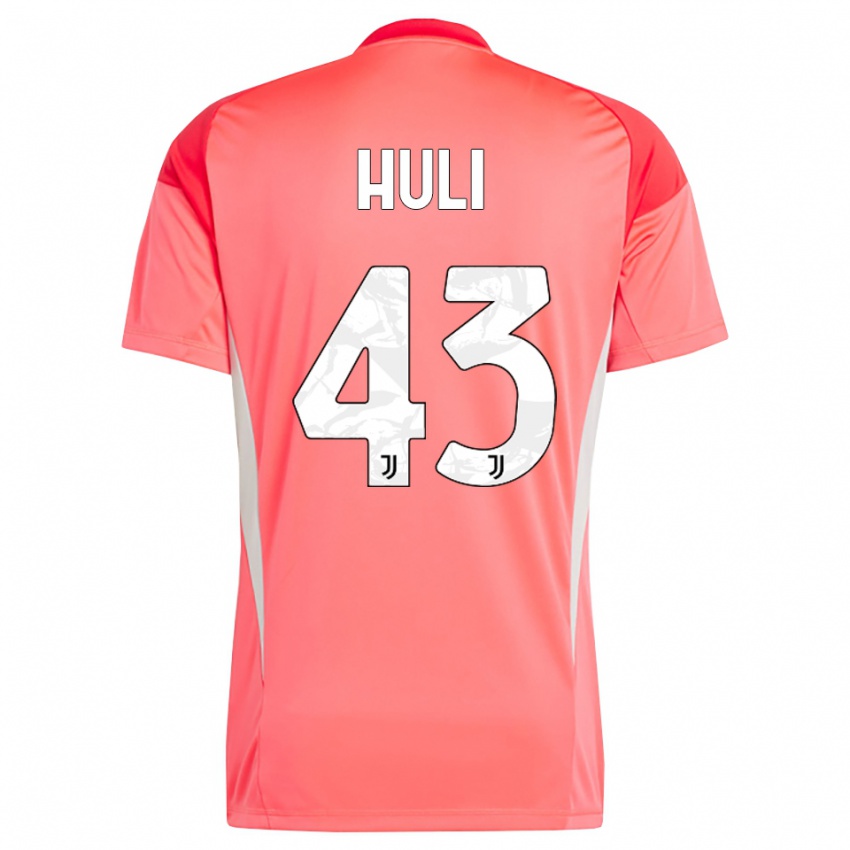 ילדים Raffaele Huli #43 כתום אדום חולצת שוער 2025/26 חולצה קצרה