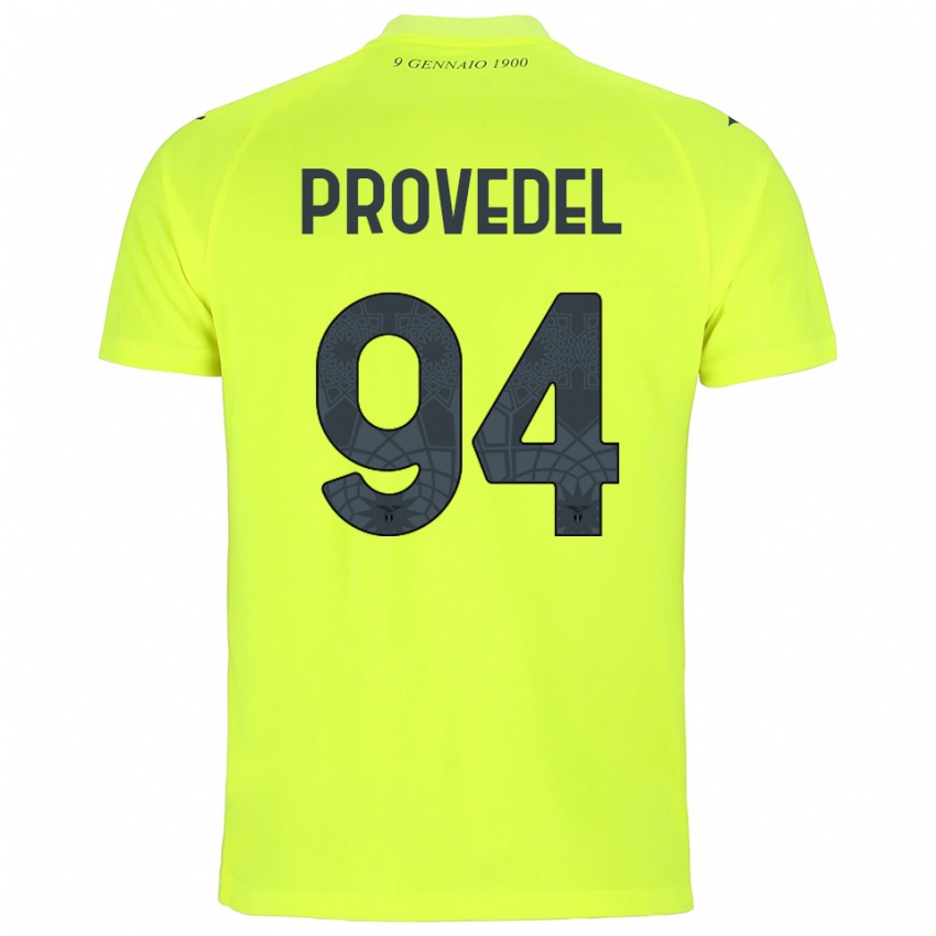 ילדים איבן פרובדל #94 ירוק פלורסנט חולצת שוער 2025/26 חולצה קצרה