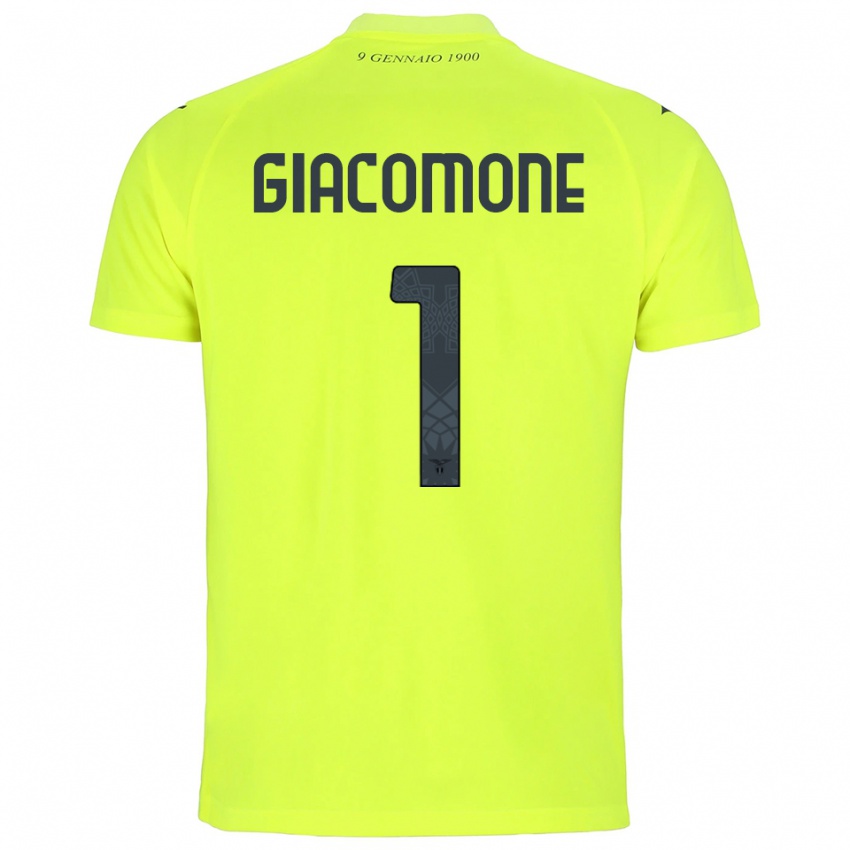 ילדים Giacomo Giacomone #1 ירוק פלורסנט חולצת שוער 2025/26 חולצה קצרה
