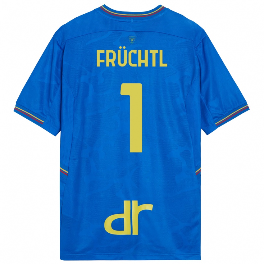 ילדים כריסטיאן פריכטל #1 כחול מלכותי חום חולצת שוער 2025/26 חולצה קצרה