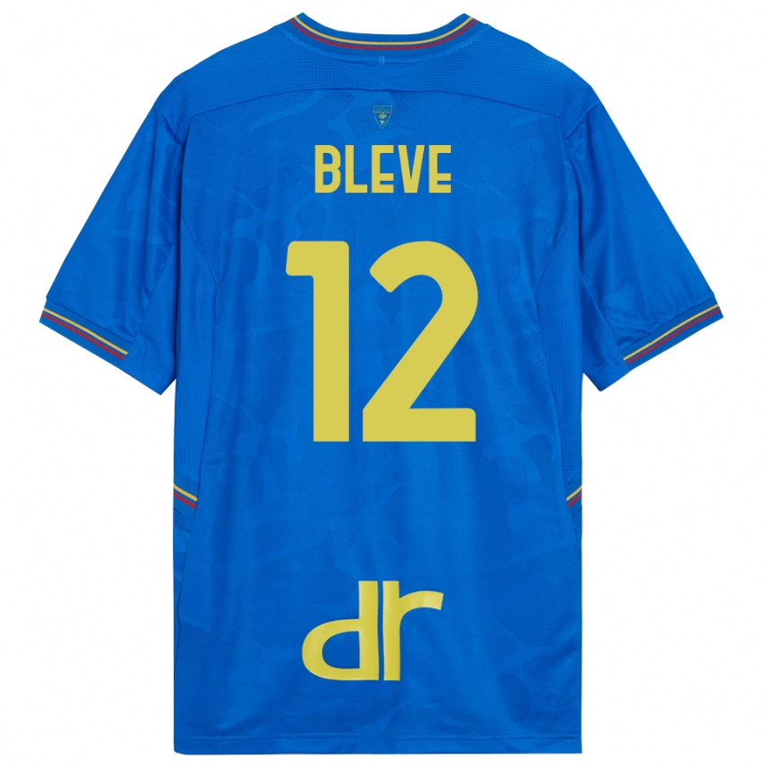ילדים Daniele Bleve #12 כחול מלכותי חום חולצת שוער 2025/26 חולצה קצרה