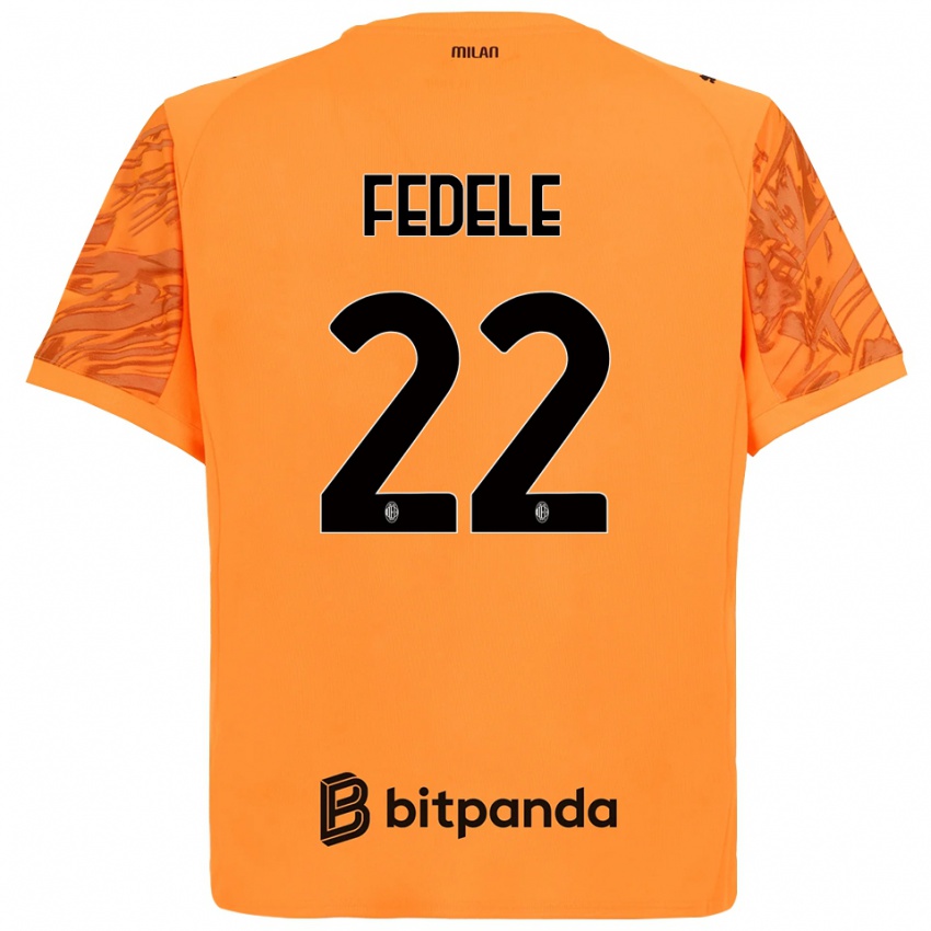 ילדים נעמי פדל #22 כתום צהוב שחור חולצת שוער 2025/26 חולצה קצרה