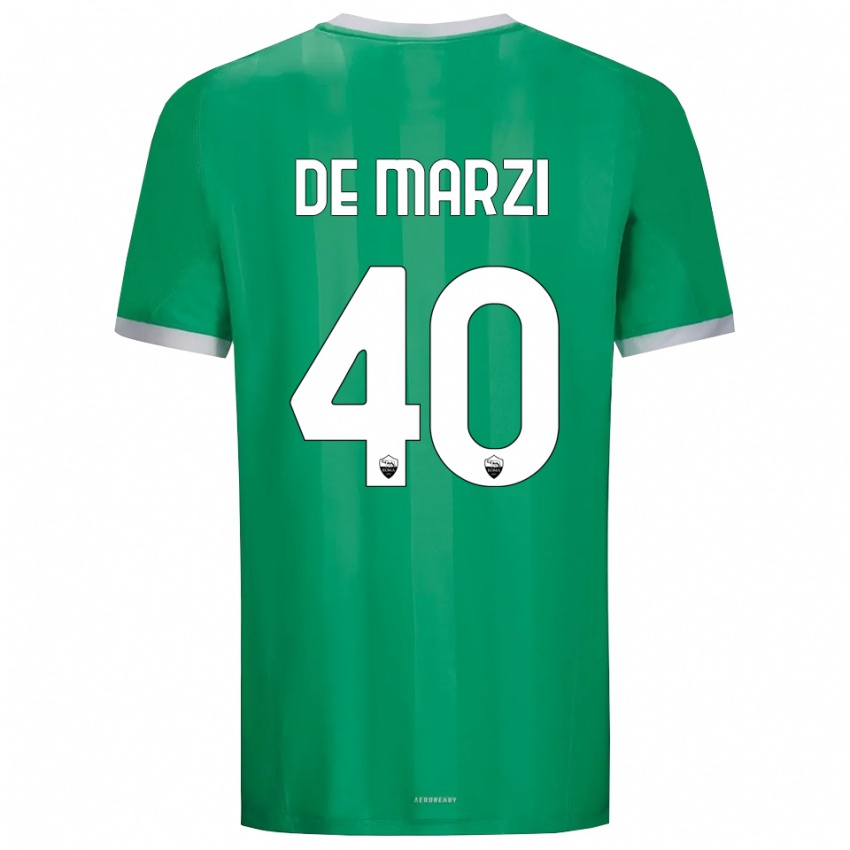 ילדים ג׳ורג׳יו דה מארזי #40 ירוק לבן חולצת שוער 2025/26 חולצה קצרה