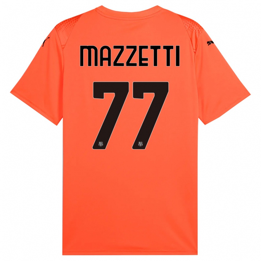 ילדים ריקרדו מאצטי #77 שחור כתום חולצת שוער 2025/26 חולצה קצרה