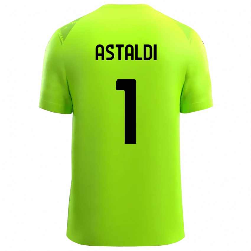 ילדים ג׳יאנלוקה מריה אסטלדי #1 ירוק דשא שחור חולצת שוער 2025/26 חולצה קצרה