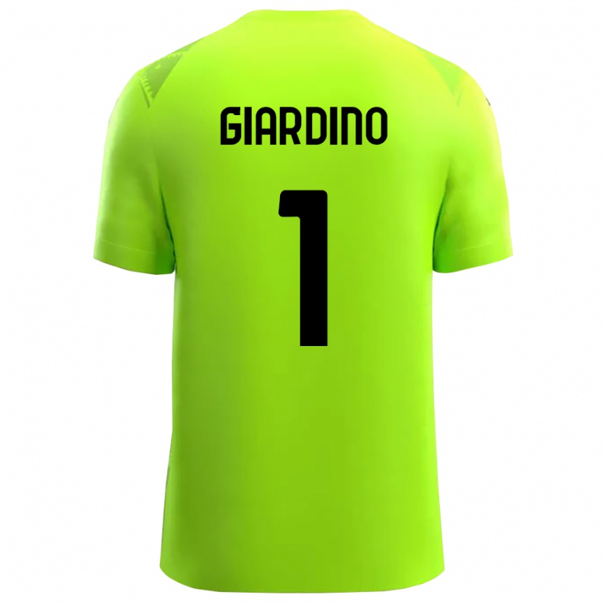 ילדים Andrea Giardino #1 ירוק דשא שחור חולצת שוער 2025/26 חולצה קצרה