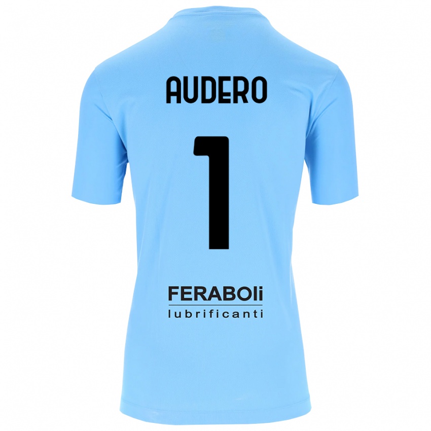 ילדים אמיל אאודרו #1 שחור תכלת חולצת שוער 2025/26 חולצה קצרה