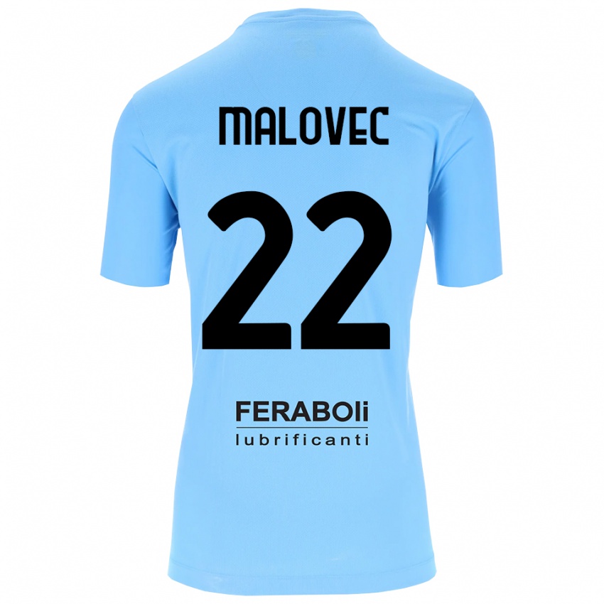 ילדים אדריאן מלובק #22 שחור תכלת חולצת שוער 2025/26 חולצה קצרה