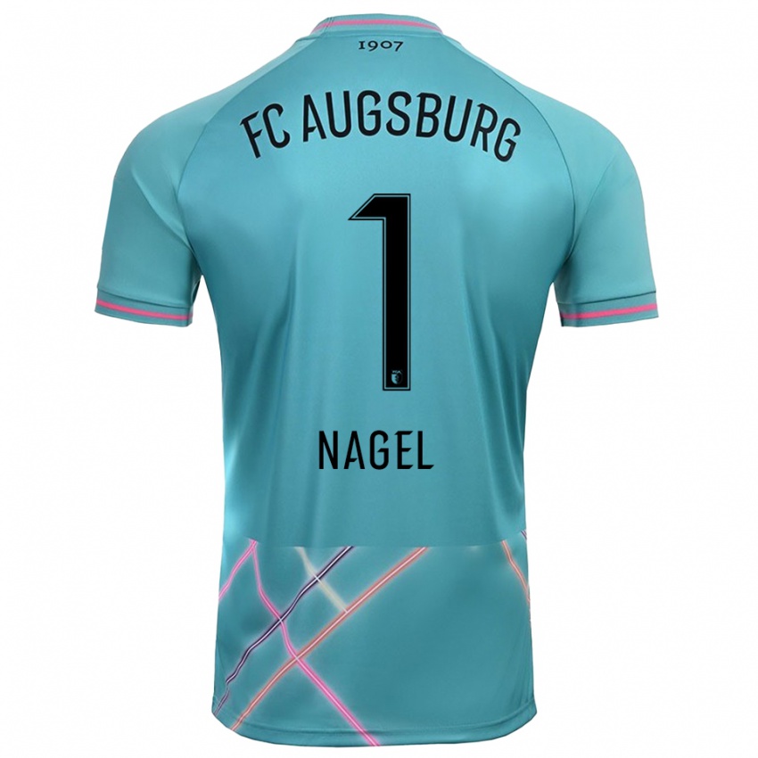 ילדים טימו נייגל #1 ירוק ים בהיר חולצת שוער 2025/26 חולצה קצרה