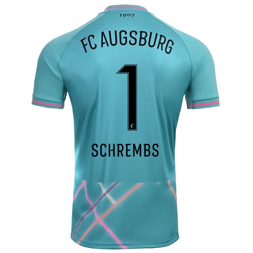 ילדים Luis Schrembs #1 ירוק ים בהיר חולצת שוער 2025/26 חולצה קצרה