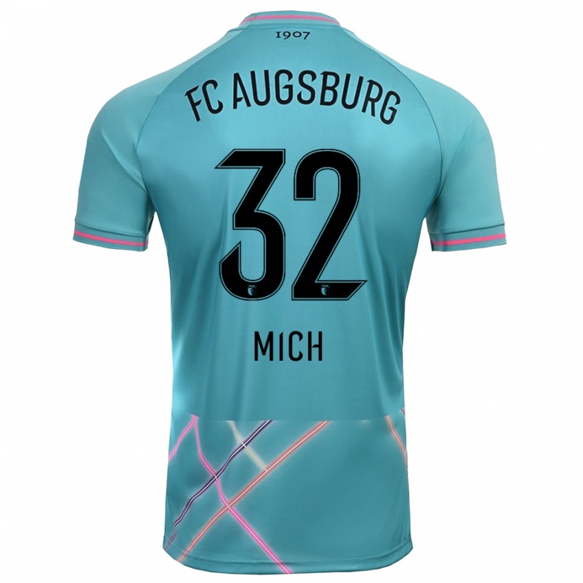 ילדים פביאן מיץ׳ #32 ירוק ים בהיר חולצת שוער 2025/26 חולצה קצרה