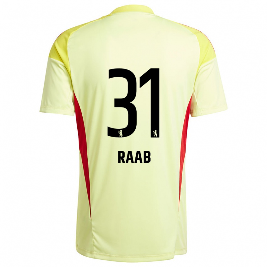 ילדים מתאו ראב #31 צהוב בהיר שחור חולצת שוער 2025/26 חולצה קצרה