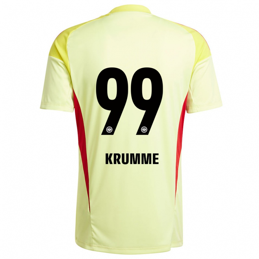 ילדים יאנה סופי קרום #99 צהוב בהיר שחור חולצת שוער 2025/26 חולצה קצרה