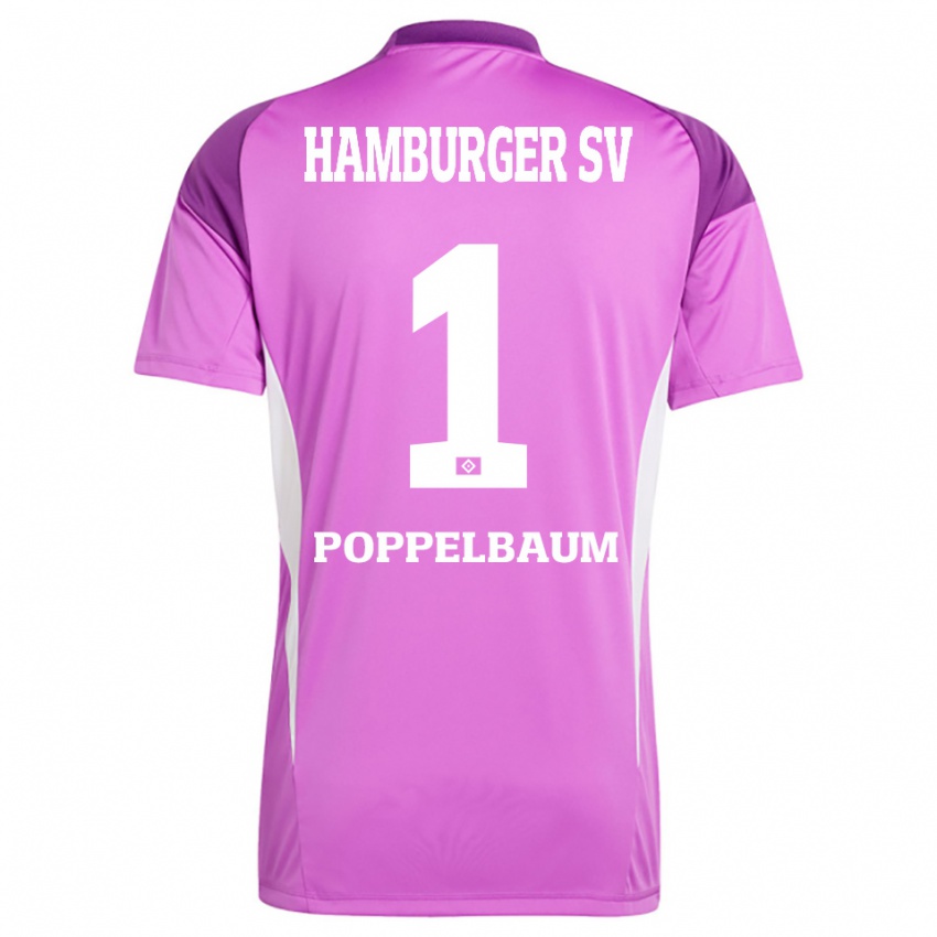 ילדים קולין פרדריק פופלבאום #1 סגול לבן לילך חולצת שוער 2025/26 חולצה קצרה