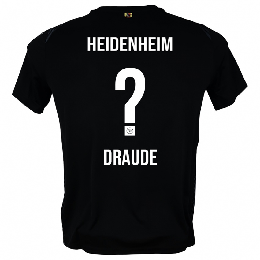 ילדים Michel Draude #0 אפור כהה שחור חולצת שוער 2025/26 חולצה קצרה