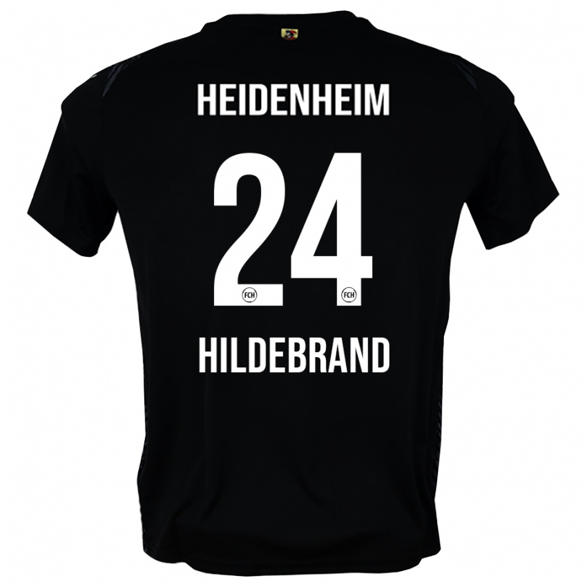 ילדים Jan Hildebrandt #24 אפור כהה שחור חולצת שוער 2025/26 חולצה קצרה