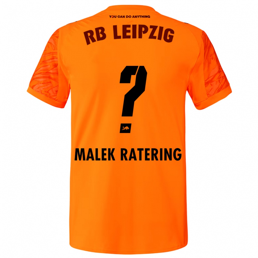 ילדים Jakob Malek Ratering #0 כתום אדום חולצת שוער 2025/26 חולצה קצרה