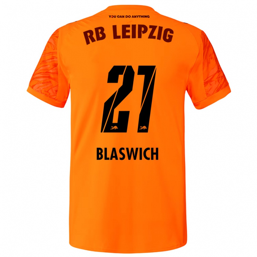 ילדים ג׳אניס בלאסוויץ' #21 כתום אדום חולצת שוער 2025/26 חולצה קצרה