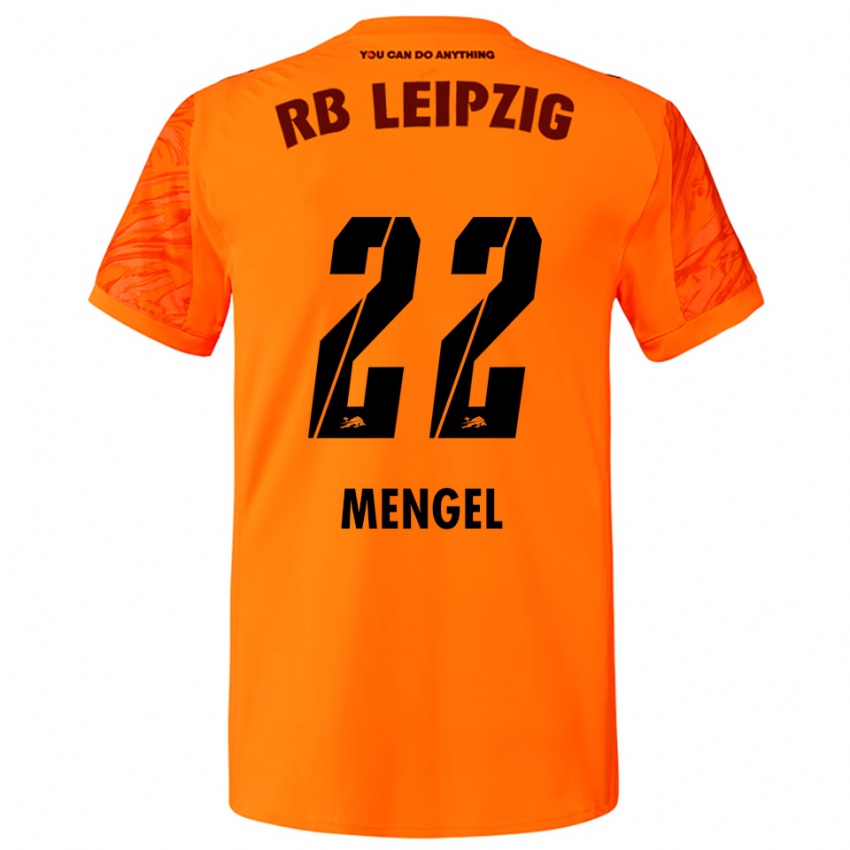 ילדים לוקה פביאן מנגל #22 כתום אדום חולצת שוער 2025/26 חולצה קצרה