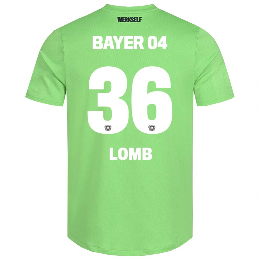 ילדים ניקלאס לומב #36 לבן ירוק בהיר חולצת שוער 2025/26 חולצה קצרה