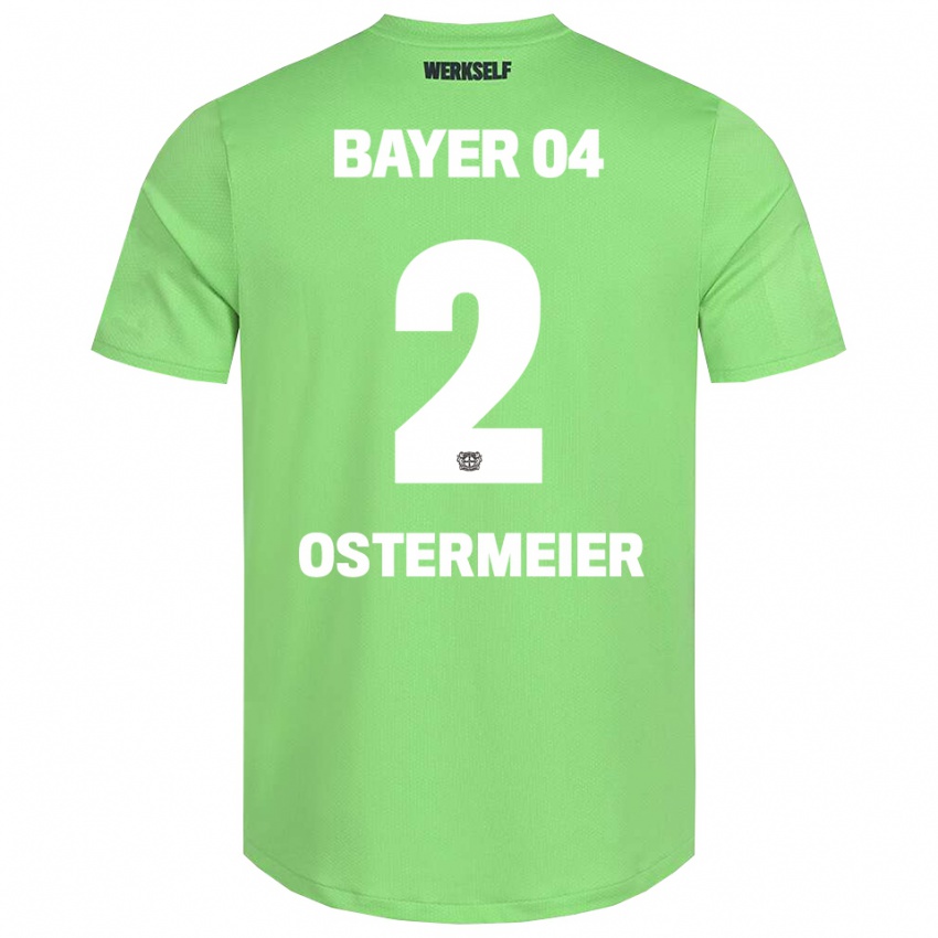 ילדים זלינה אוסטרמאייר #2 לבן ירוק בהיר חולצת שוער 2025/26 חולצה קצרה