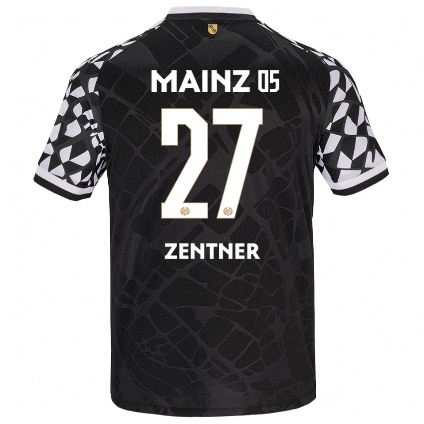 ילדים רובין צנטנר #27 שחור לבן חולצת שוער 2025/26 חולצה קצרה