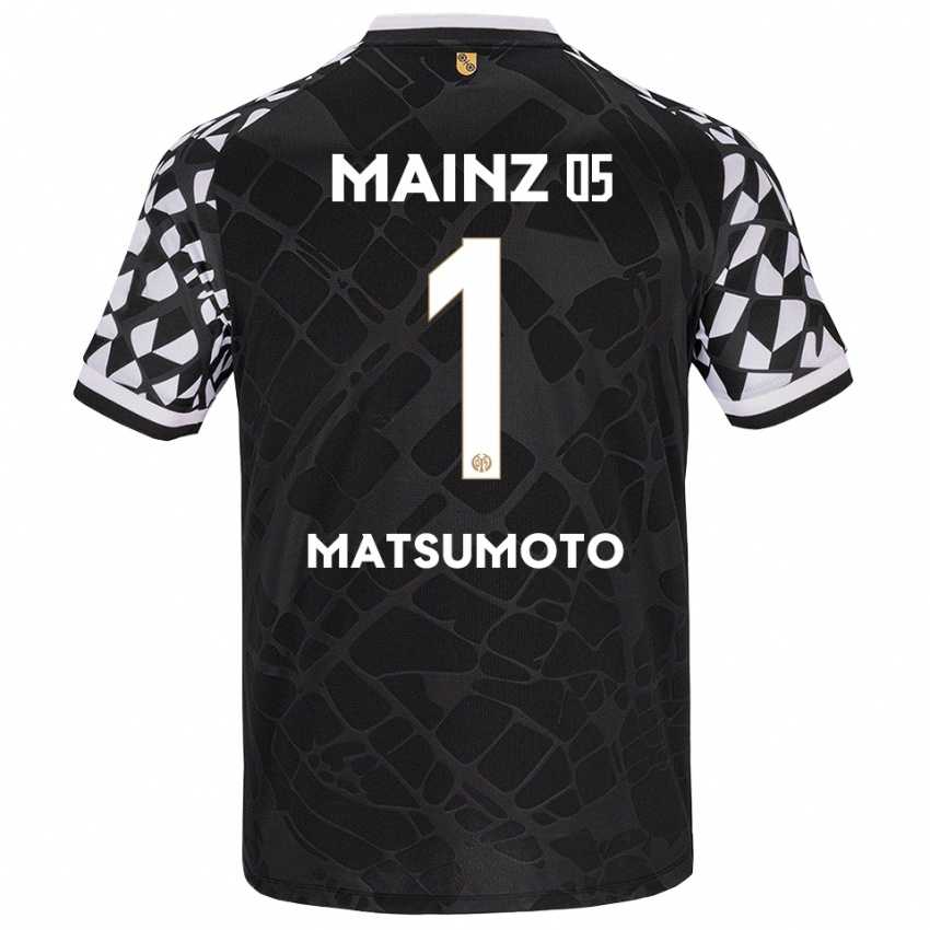 ילדים ממיקו מטסומוטו #1 שחור לבן חולצת שוער 2025/26 חולצה קצרה