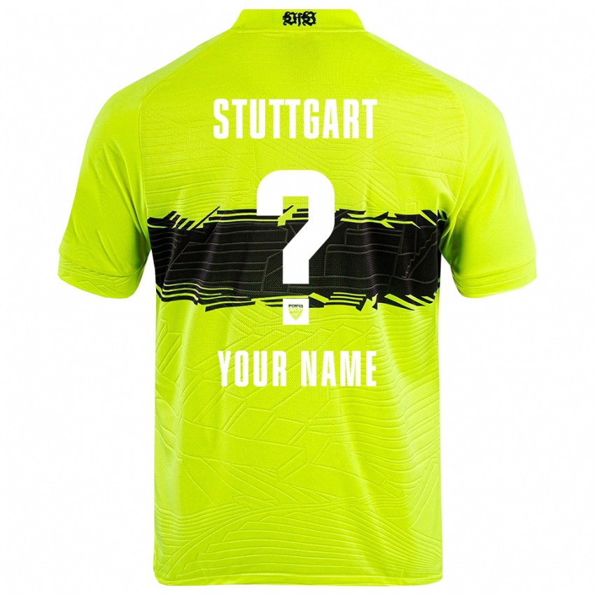 ילדים שטוטגרט צהוב ירוק שחור חולצת שוער 2025/26 חולצה קצרה