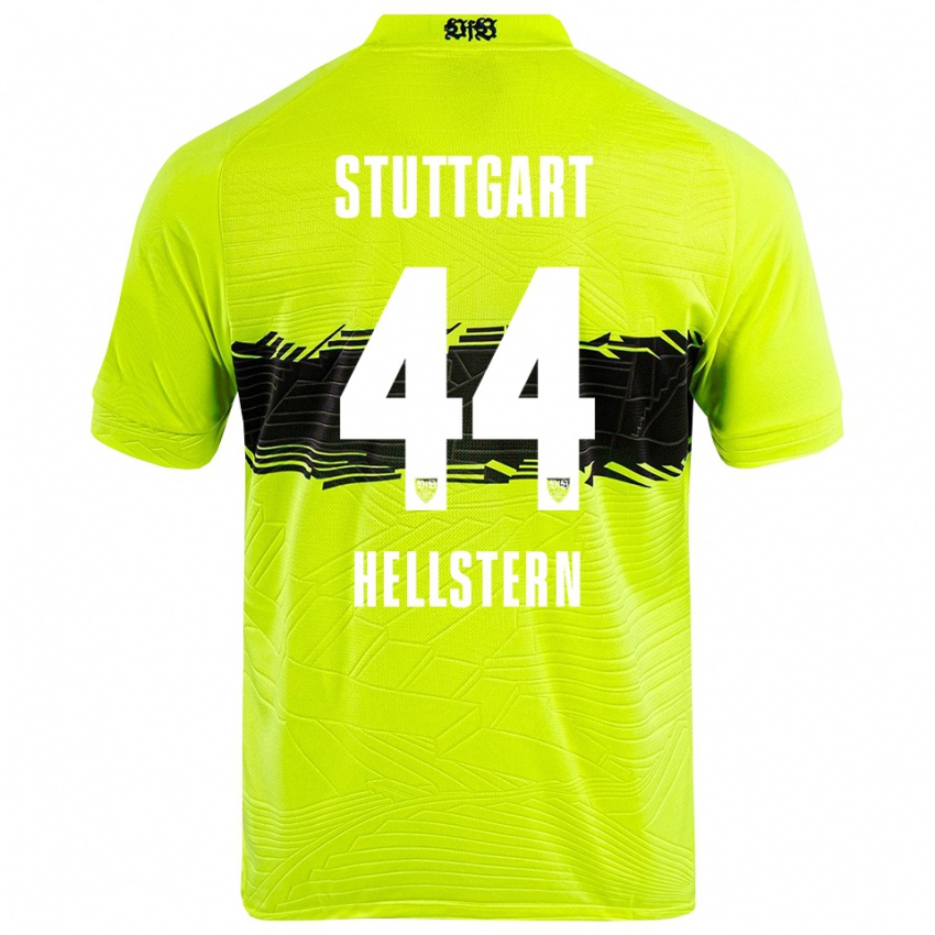 ילדים פלוריאן פסקל הלשטרן #44 צהוב ירוק שחור חולצת שוער 2025/26 חולצה קצרה