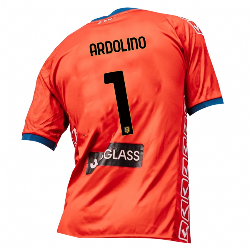 ילדים Antonio Ardolino #1 כתום אדום חולצת שוער 2025/26 חולצה קצרה