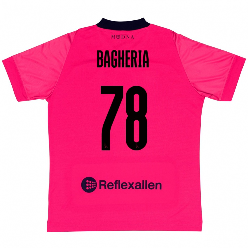 ילדים Fabrizio Bagheria #78 ורוד עמוק שחור חולצת שוער 2025/26 חולצה קצרה