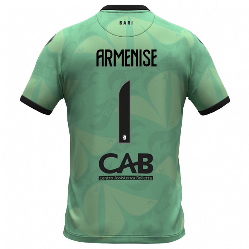ילדים Gaetano Armenise #1 ירוק ים כהה חולצת שוער 2025/26 חולצה קצרה