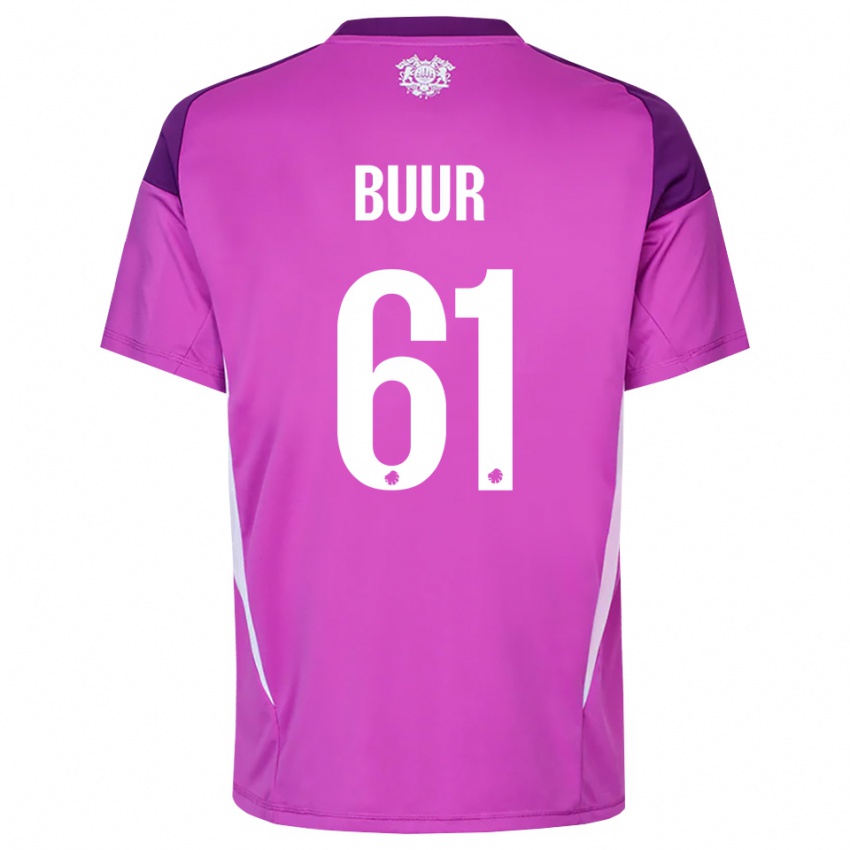 ילדים אוסקר בואר #61 לבן סגול לילך חולצת שוער 2025/26 חולצה קצרה