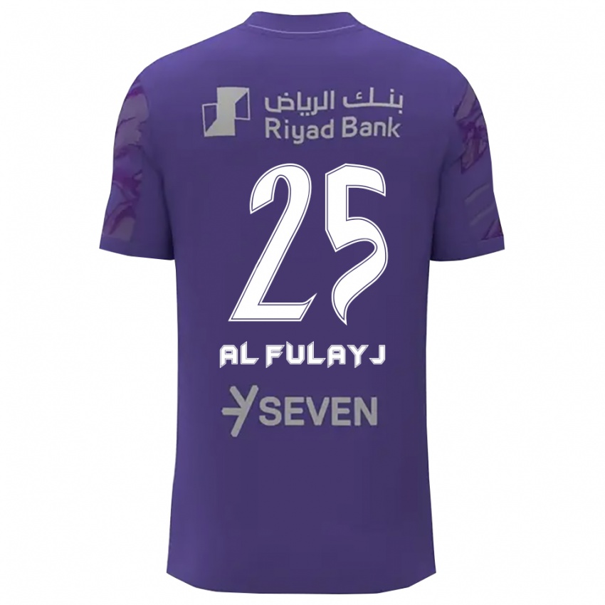 ילדים Alhanouf Al Fulayj #25 שחור כתום כהה חולצת שוער 2025/26 חולצה קצרה