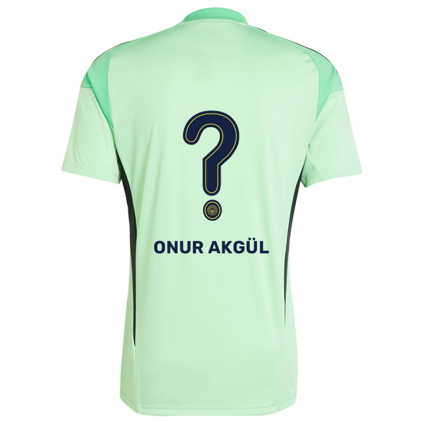 ילדים Rüzgar Onur Akgül #0 שחור ירוק בהיר חולצת שוער 2025/26 חולצה קצרה