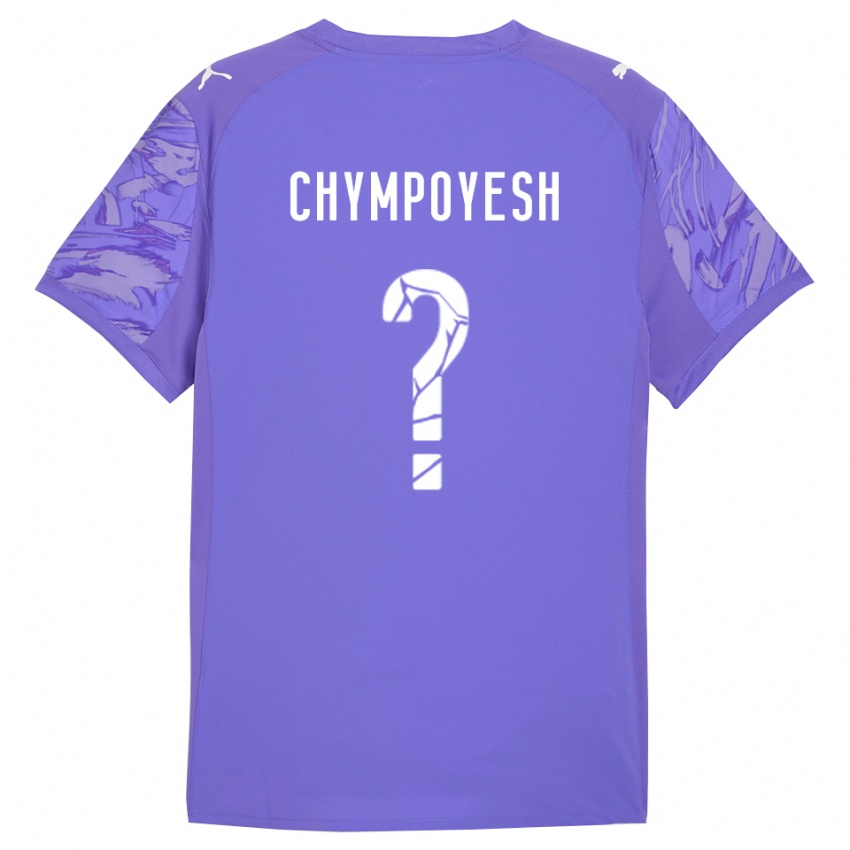 ילדים Vladyslav Chympoyesh #0 ורוד ירוק כתום חולצת שוער 2025/26 חולצה קצרה