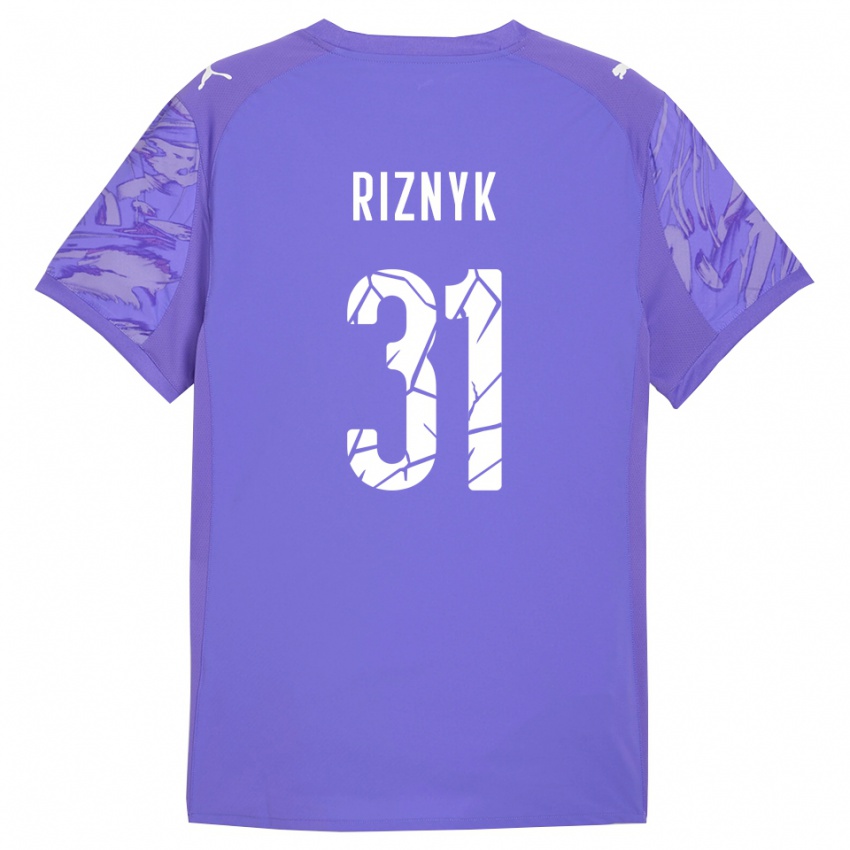 ילדים דמיטרו ריזניק #31 ורוד ירוק כתום חולצת שוער 2025/26 חולצה קצרה