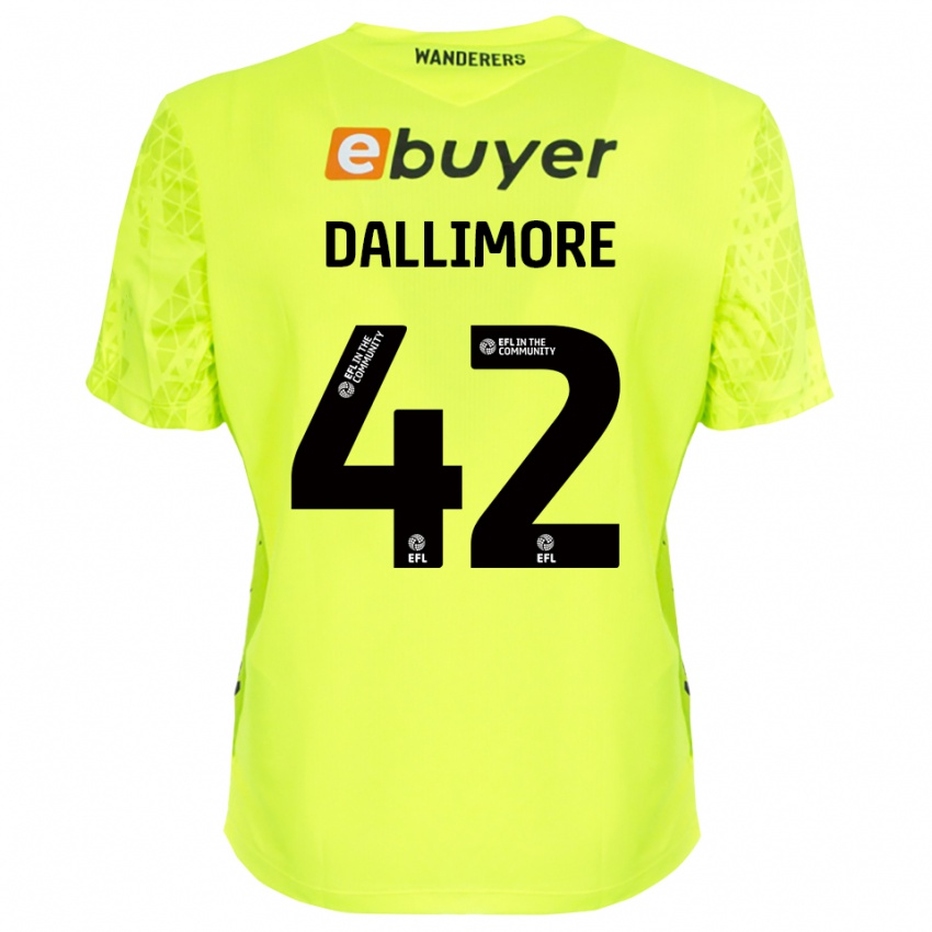 ילדים ג׳ק דלימור #42 ירוק פלורסנט חולצת שוער 2025/26 חולצה קצרה