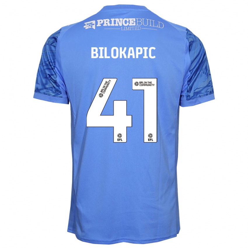 ילדים ניקולס בילוקפיץ' #41 כחול דודג'ר חולצת שוער 2025/26 חולצה קצרה