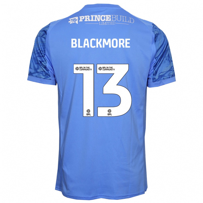 ילדים ויל בלקמור #13 כחול דודג'ר חולצת שוער 2025/26 חולצה קצרה