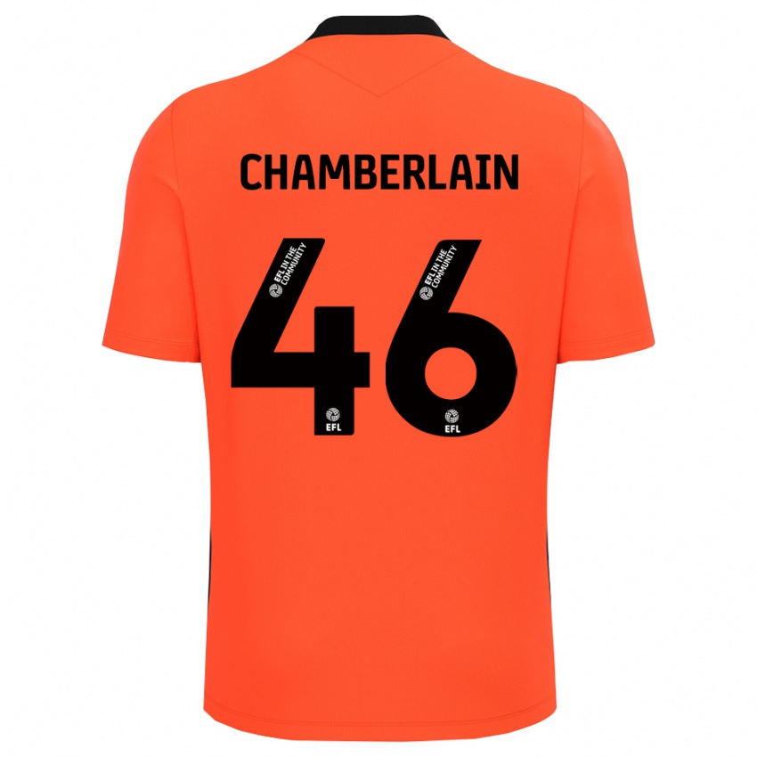 ילדים הריסון צ׳מברליין #46 שחור אדום חולצת שוער 2025/26 חולצה קצרה