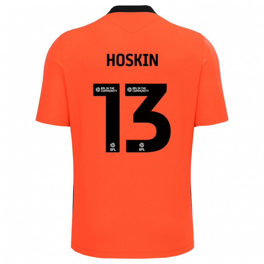 ילדים Owen Hoskin #13 שחור אדום חולצת שוער 2025/26 חולצה קצרה