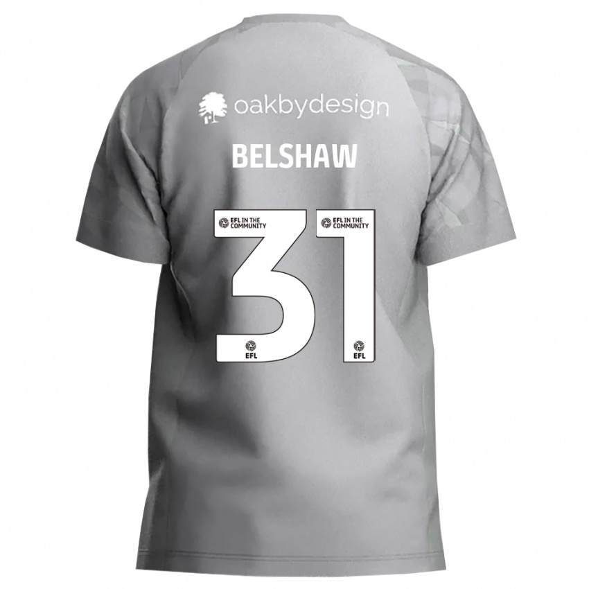 ילדים ג'יימס בלשו #31 אפור כהה חולצת שוער 2025/26 חולצה קצרה