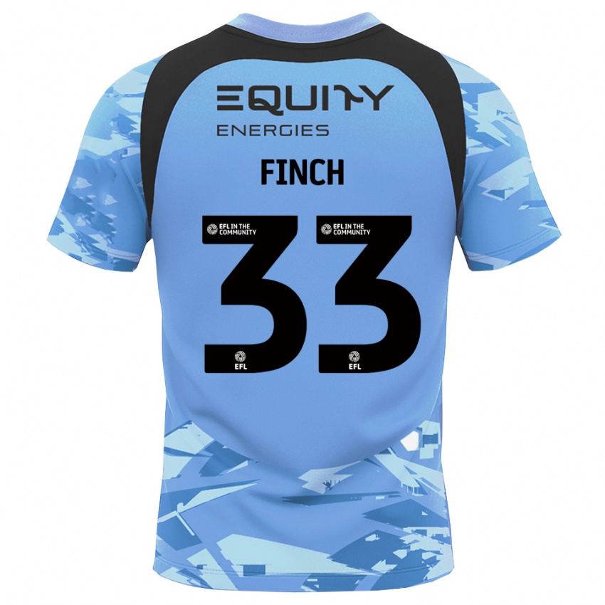 ילדים Tom Finch #33 אפור כחול בהיר חולצת שוער 2025/26 חולצה קצרה