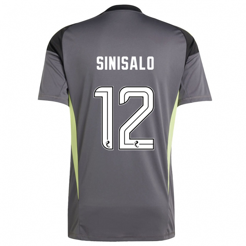 ילדים ויליאמי סיניסאלו #12 לבן אפור חולצת שוער 2025/26 חולצה קצרה